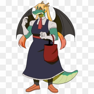 Ok Hear Me Out - Female Dragon Maid Anthro, HD Png Download
