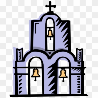 Vector Illustration Of Three Church Bells, Santorini, HD Png Download