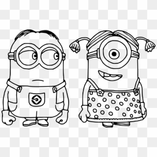 Coloring Pages Free Minion, HD Png Download