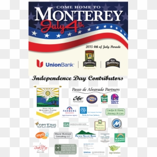 Old Monterey Bus Asn On Twitter - 4th Of July Parade Flyer, HD Png Download