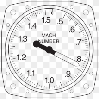 Mach Meter In Aircraft, HD Png Download