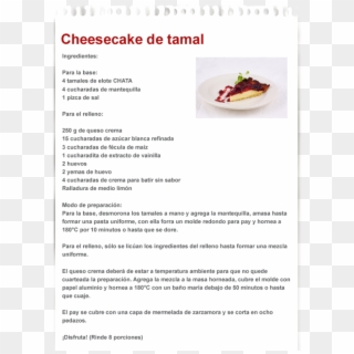 Cheesecake - Dish, HD Png Download