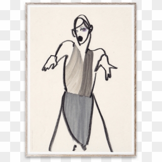 Drawing Capes Movement - Paper Collective Dancer, HD Png Download