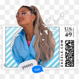 #blue #arianagrande #premade #bluepremade #jimmyfallon - Stamp, HD Png Download
