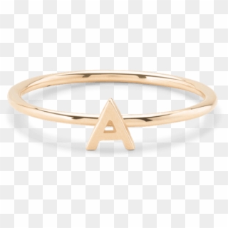 Letter Ring Gold, HD Png Download
