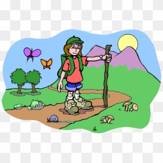 Vector Royalty Free Library Biodiversity For Kids Bio - Girl Hiker, HD Png Download