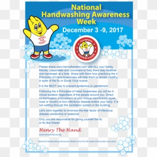 Bk - National Handwashing Awareness Week December 4 10, HD Png Download