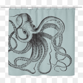 Image Library Download Curtains Drawing Sea - Tapestry Octopus, HD Png Download