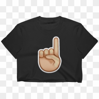 Emoji Crop Top T Shirt - Sign, HD Png Download