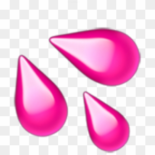 #tears #tear #pink #emoji #pinkemoji #remix #apple - Iphone Water Drop Emoji, HD Png Download