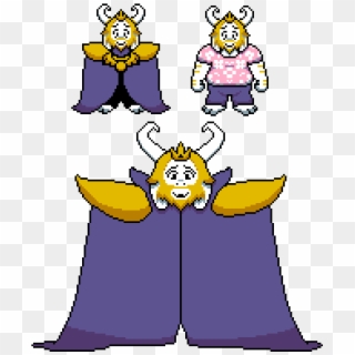 Asgore's Sprites But Shaded - Undertale Asgore Colored Sprite, HD Png Download