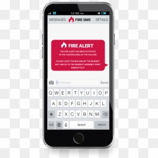 Fire Sms Is A Fire Safety Product That Informs Deaf - Apple Iphone, HD Png Download