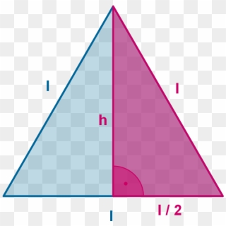 Imagen Teoria Triangulo Rectangulo En Triangulo Equilatero - Triangle, HD Png Download