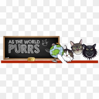 As The World Purrs - Cartoon, HD Png Download