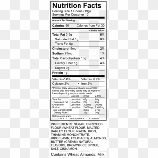 Rice Krispies Cereal Nutrition Facts, HD Png Download