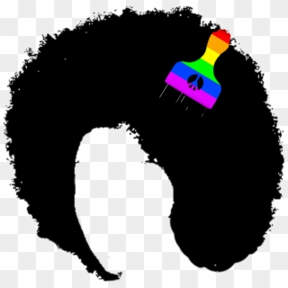 Colors Afro Hair Png - Silhueta Afro Png, Transparent Png