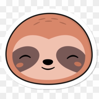 Kawaii Cute Sloth Face, HD Png Download