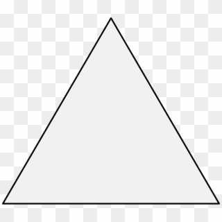 Triangle - White Outline Of A Triangle, HD Png Download