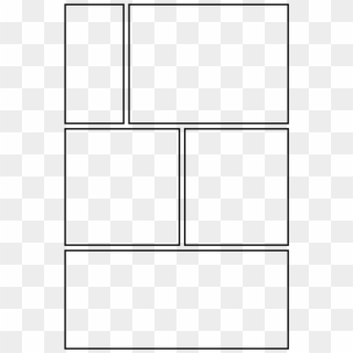 Comic Book Template - Black-and-white, HD Png Download