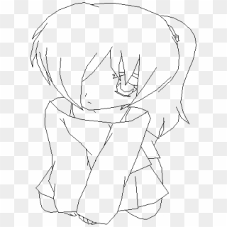 Anime Girl Base - Line Art Transparent PNG - 1000x1000 - Free