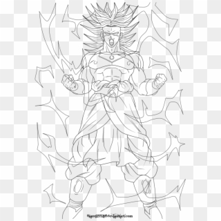 Dragon Ball Z Broly Coloring Pages With Dragon Ball - Dragon Ball Z Coloring Pages Broly, HD Png Download