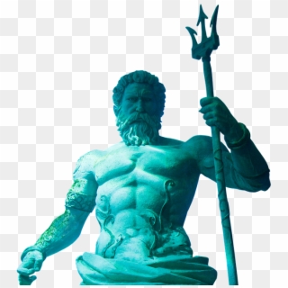 Statue, Art, Sculpture, Trident, Poseidon, Triton - Dieu Deus, HD Png Download