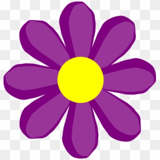 Flower Petal Clip Art Purple - Spring Flower Clipart Png, Transparent Png