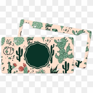 Succulent Desert Backpack By Lidiebug , Png Download - Motif, Transparent Png