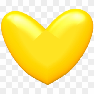 Yellow Heart Png Image - Clip Art Yellow Hearts, Transparent Png