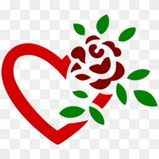 This Free Icons Png Design Of Rose And Heart, Transparent Png
