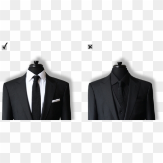 Black Suit Png - Black Coat With Black Tie, Transparent Png