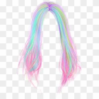 Colours Hair Png Png Picsart Edits Hair - Lace Wig, Transparent Png