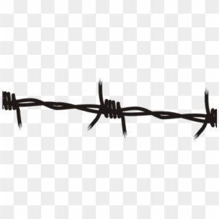 Barb Wire Clipart Border - Transparent Barbed Wire Vector, HD Png Download