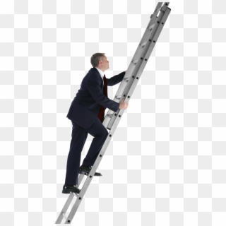Ladder Of Success Png Transparent - Man Climbing Ladder Png, Png Download