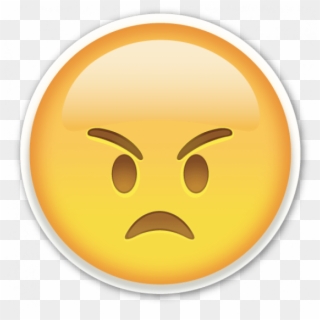 Angry Face - Sad Emoji Transparent Background, HD Png Download