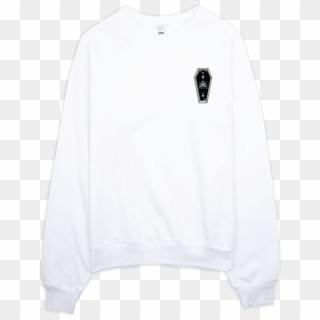 Bw Aa Crew Neck Pull Over White Coffin - Long-sleeved T-shirt, HD Png Download