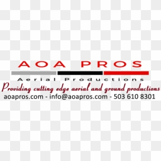 Aoa Pros Logo With Aerial Productions Service And Contact - Colorfulness, HD Png Download