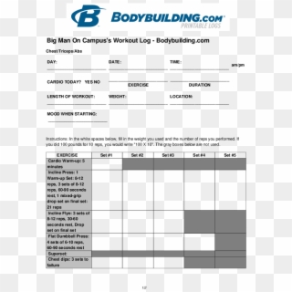 Pdf - Bodybuilding, HD Png Download