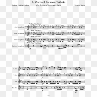 A Michael Jackson Tribute Sheet Music Composed By Nicholas - Sheet Music, HD Png Download