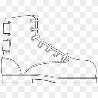 Clip Download Sneakers High Heeled Shoe Free Commercial - Boot Drawing, HD Png Download