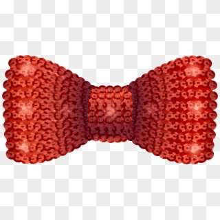 View Full Size - Red Sparkly Bow Transparent, HD Png Download