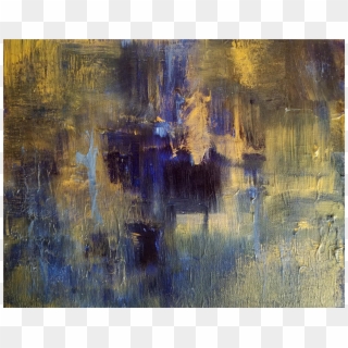 Original Abstract Modern Art Painting, Indigo Blue, HD Png Download