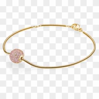 Pink Sapphires In 18k Yellow Gold - Bracelet, HD Png Download