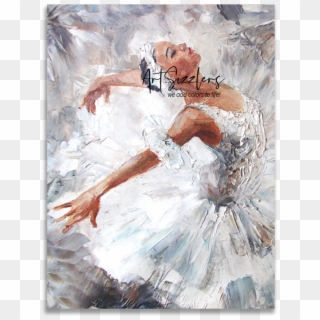 Home / Wall Paintings / Modern Art / Modern Art White - Ballet Dancer Oil Painting, HD Png Download