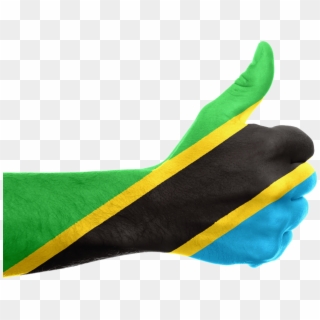 Tanzania Flag Hand Thumbs Up Png Image - Tanzania Flag Hand, Transparent Png