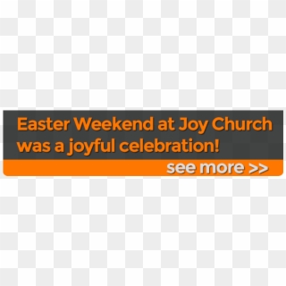 Easter With Joy Text Banner - Orange, HD Png Download