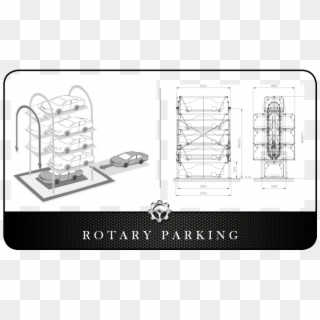 Rotary Parking H - Technical Drawing, HD Png Download