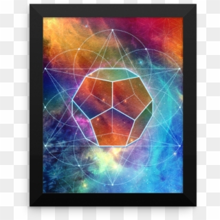 Cosmic Dodecahedron Framed Photo Paper Poster - Nebula, HD Png Download