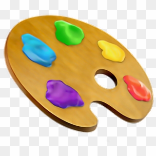 #emoji #paint #iphone #iphoneemoji - Art Palette Emoji Iphone, HD Png Download