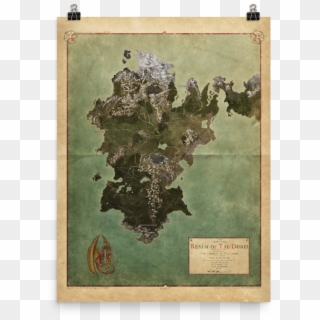Realm Of Tal'dorei Rolled Poster Map, Parchment Background - Tal Dorei Map, HD Png Download